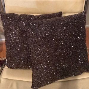 Pair of glam pillows